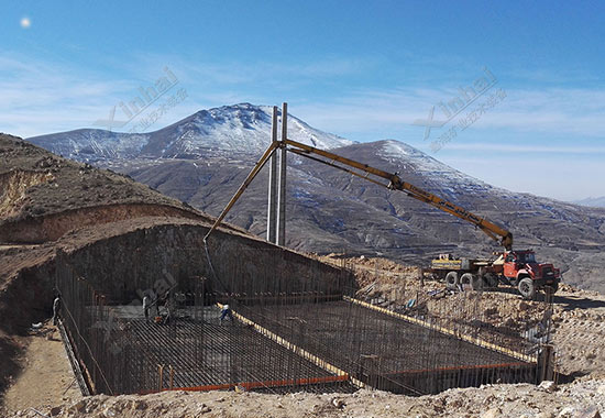 鑫海礦裝礦山項目土建施工中